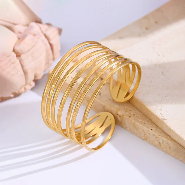Wired Contemporary Cuff Bracelet || Rakhi Gift for Sister
