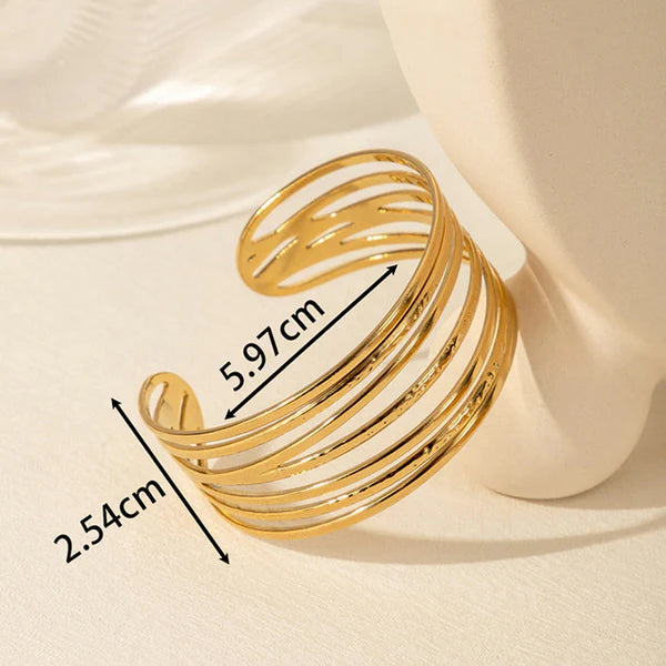 Wired Contemporary Cuff Bracelet || Rakhi Gift for Sister