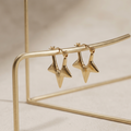 Celestial Star Huggie Hoops – 18K Gold Plated Anti-Tarnish Earrings