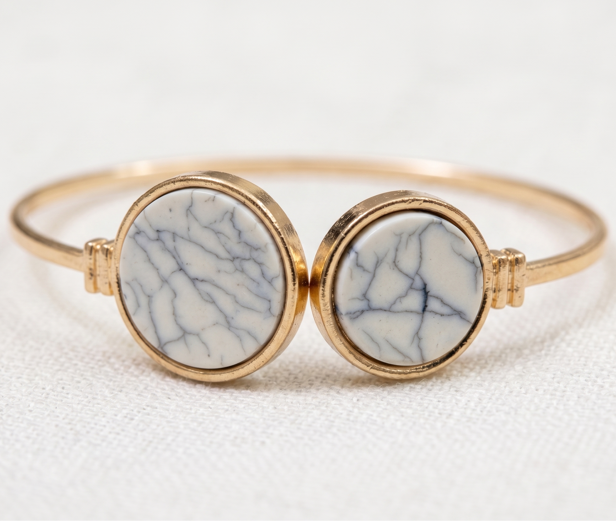 Luna Marble Duo Open Cuff Bangle