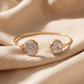 Luna Marble Duo Open Cuff Bangle