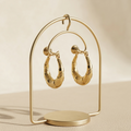 The Weaver Tapered Hoops – 18K Gold Plated Stainless Steel Anti-Tarnish Earrings