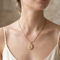 Golden Nautilus Spiral Anti-Tarnish Pendant Necklace