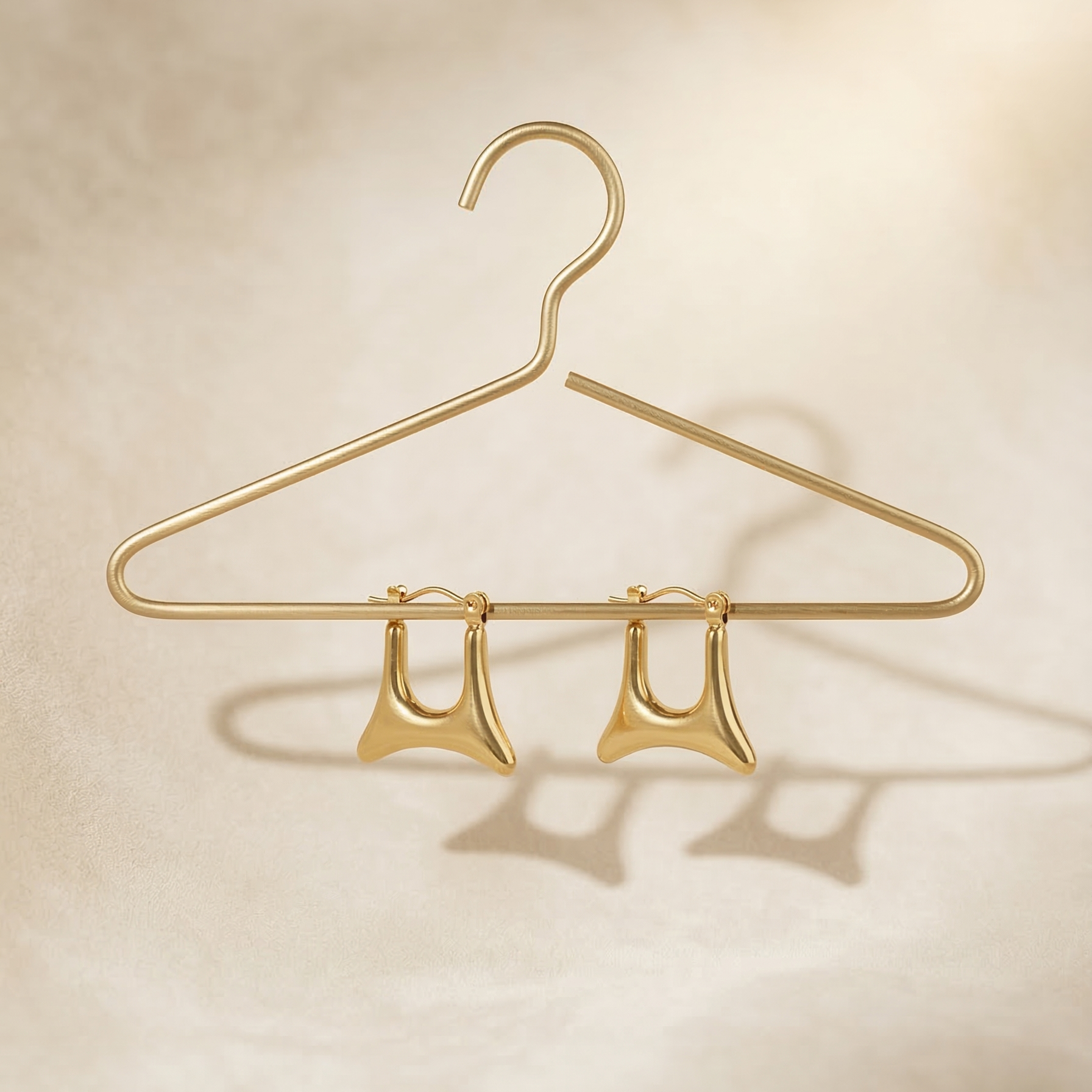 The Elara Liquid Teardrop Studs – 18K Gold Plated Stainless Steel Anti-Tarnish Earrings
