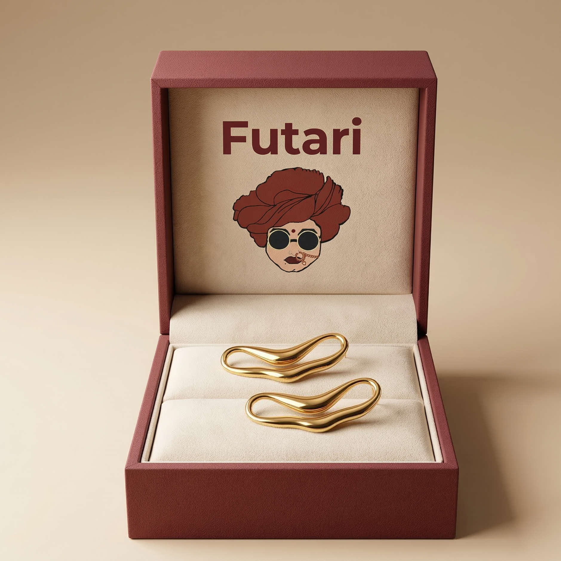 The Flora Textured Bloom Studs – 18K Gold Plated Stainless Steel Anti-Tarnish Earrings