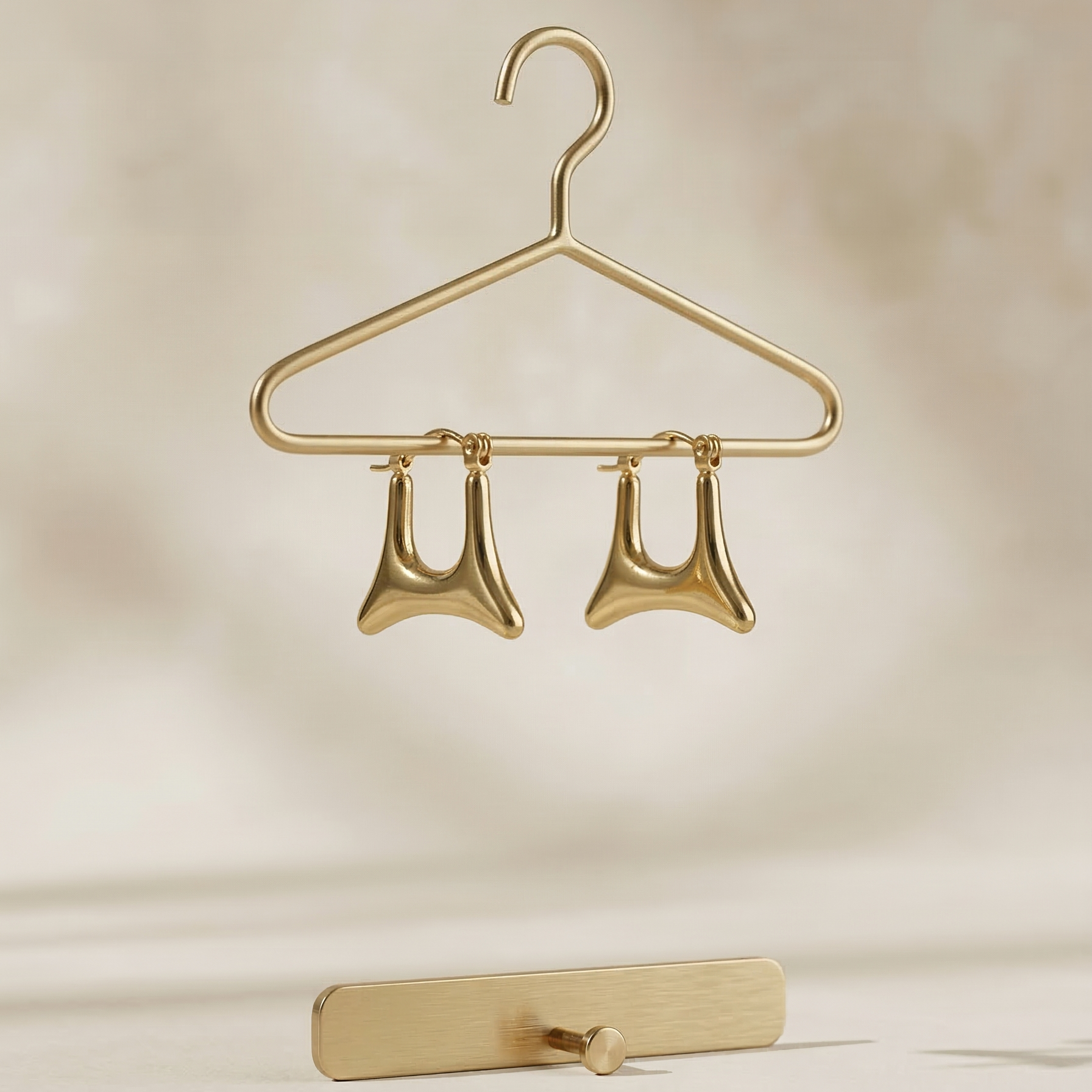The Elara Liquid Teardrop Studs – 18K Gold Plated Stainless Steel Anti-Tarnish Earrings