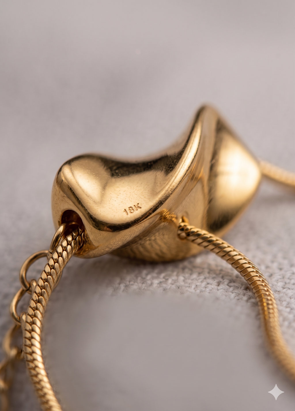 Infinite Twist Anti-Tarnish Sculptural Pendant Necklace